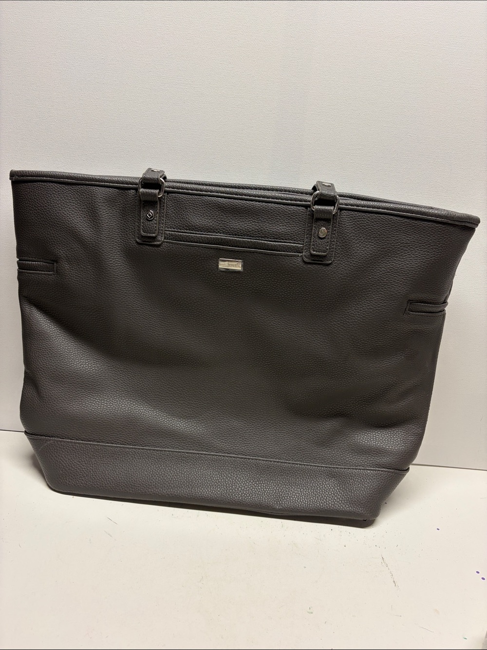 Women's Black Structured Pebbled Tote Bag - Jewell by Thirtyone